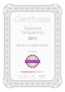 Certificate-Dentium Implant Center